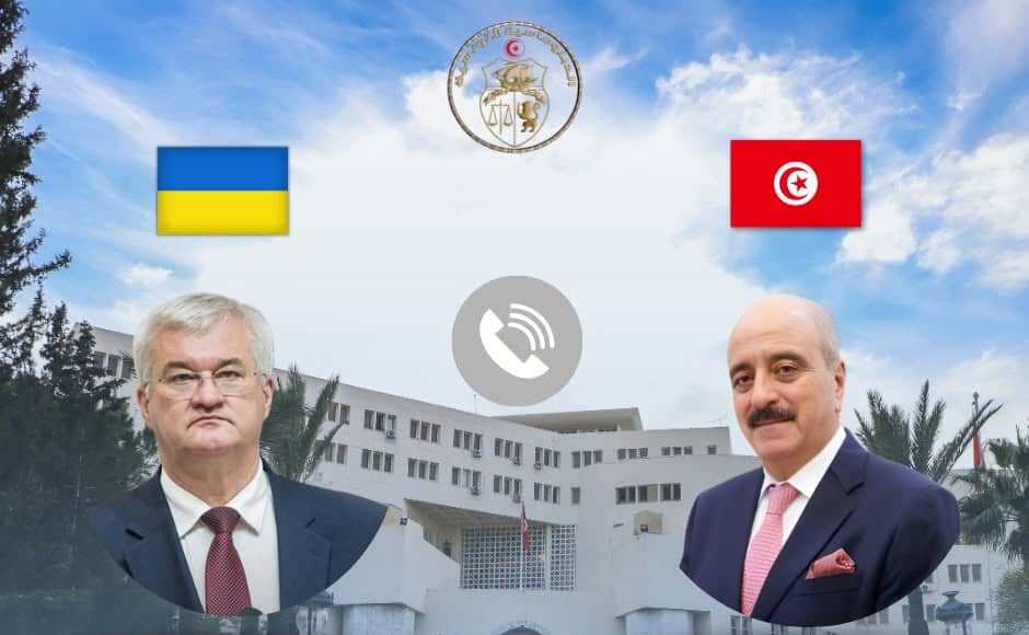 Entretien téléphonique entre le ministre des Affaires étrangères et son homologue d'Ukraine