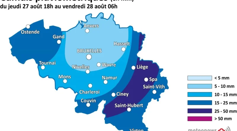 Episode orageux en Belgique : prévisions pour les prochaines heures.