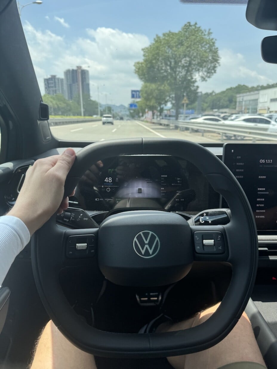 Essai de la Volkswagen ID. Unyx 07 en Chine : Xpeng omet des détails.