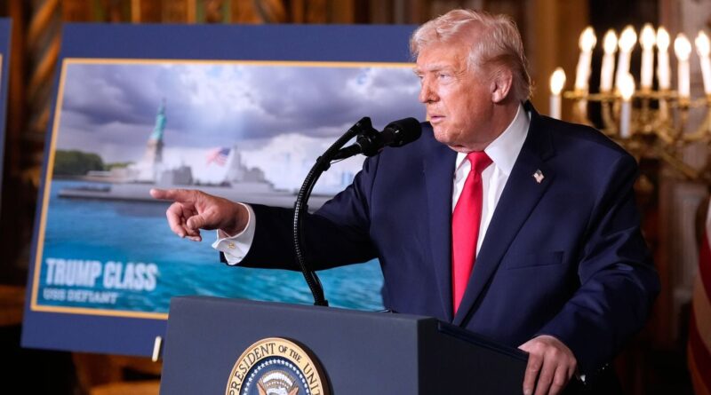 Etats-Unis : Les nouveaux navires de guerre nommés Trump coûteraient 275 milliards de dollars