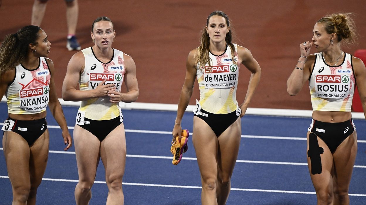 Euro d’athlétisme : médaille de bronze historique pour les Belgian Falcons au 4x100 m, Belgian Rockets 5es