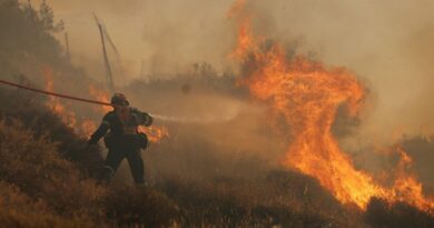 Grèce : Evacuation de vacanciers d'une île de la mer Egée à cause d'un incendie