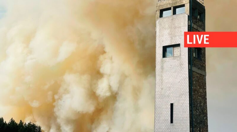 Incendie dans les Fagnes : 900 hectares brûlés, "Reculer devant le feu"
