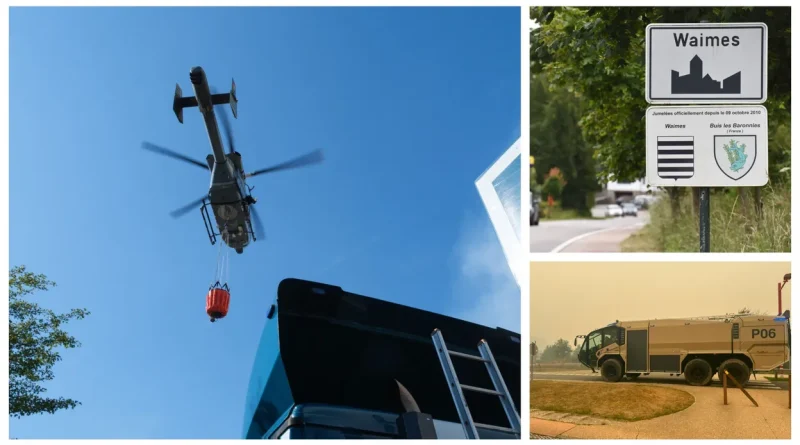 Incendie dans les Fagnes : évacuations à Sourbrodt et Bütgenbach, Montjoie menacée