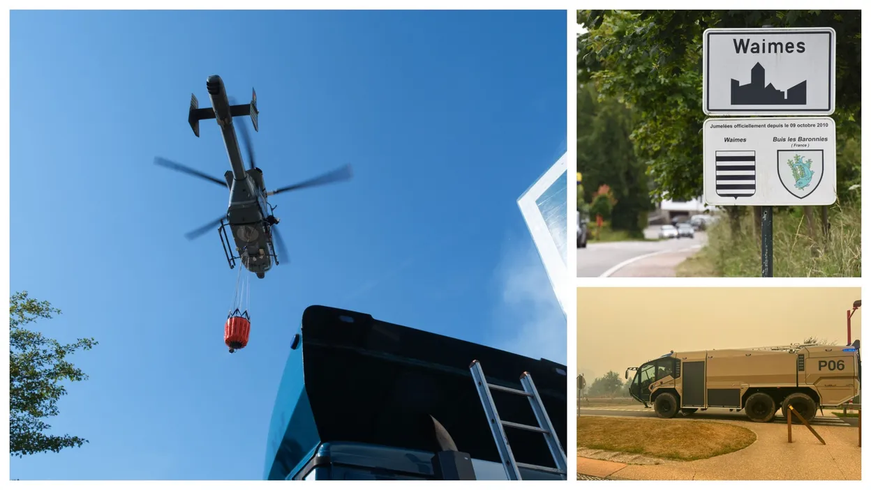 Incendie dans les Fagnes : évacuations à Sourbrodt et Bütgenbach, Montjoie menacée