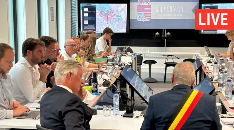 Incendie dans les Hautes Fagnes : le roi Philippe au Centre de crise de Vottem