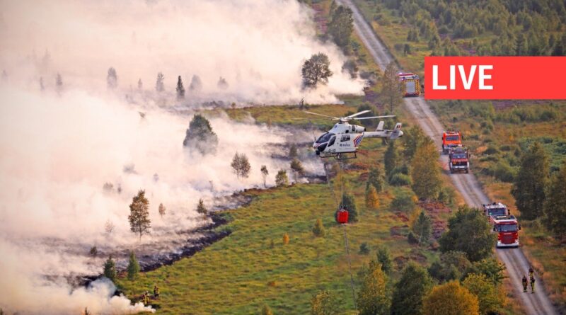 Incendie dans les Hautes Fagnes : les habitants de Sourbrodt regagnent leur domicile, opérations nocturnes en cours.