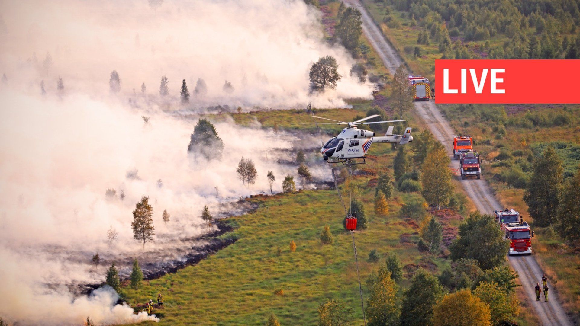 Incendie dans les Hautes Fagnes : les habitants de Sourbrodt regagnent leur domicile, opérations nocturnes en cours.