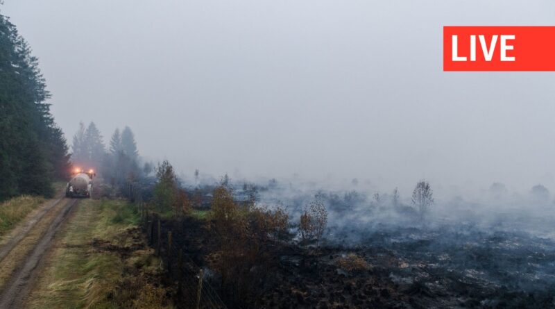 Incendie dans les Hautes Fagnes : les pompiers adaptent leur stratégie au sol