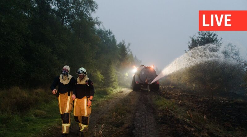 Incendie dans les Hautes Fagnes : les pompiers sécurisent la ligne de front