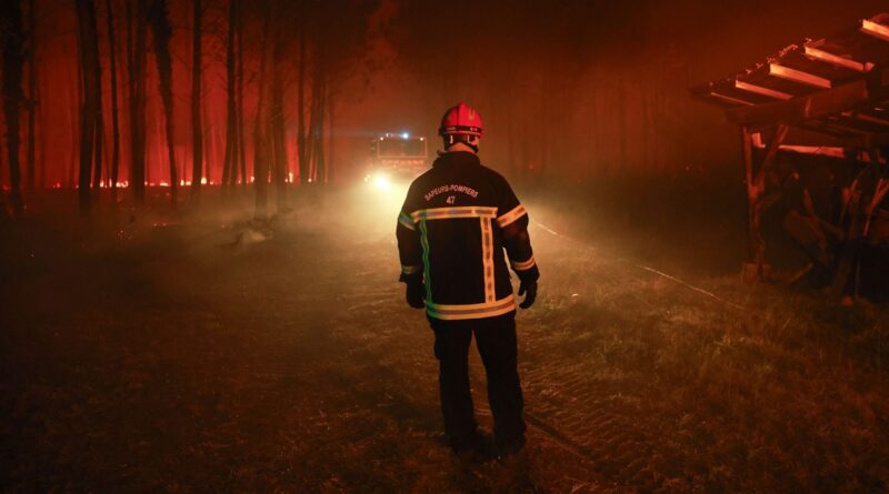 Incendie dans les Landes : 600 ha brûlés, 500 évacuations effectuées