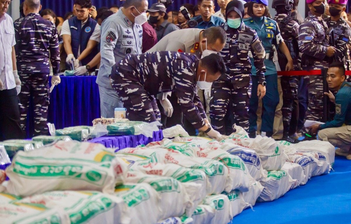 Indonésie : Saisie record de 1,3 tonne de kétamine, 100,56 millions d'euros