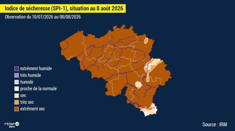 La Belgique se prépare à une période d’extrême sécheresse sans pluie et avec des températures en hausse.
