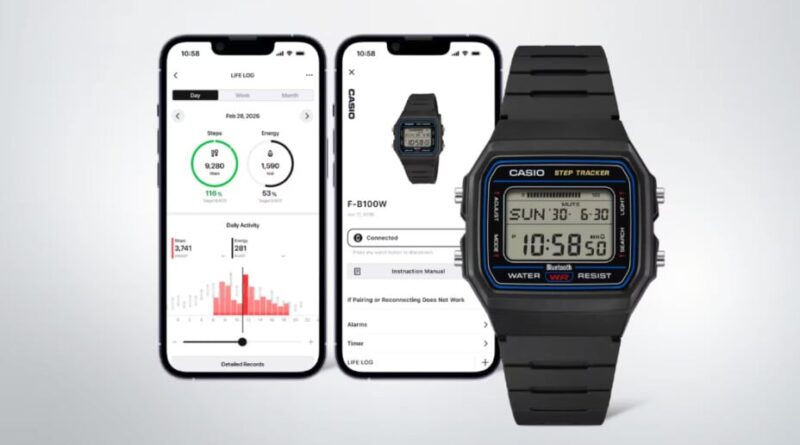 La Casio F-B100W au style des années 90 débarque en Europe