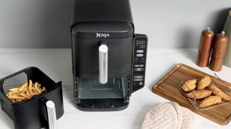 L'air fryer Ninja compact à deux tiroirs à moins de 130 € jusqu'à ce soir, cuit quatre aliments simultanément.