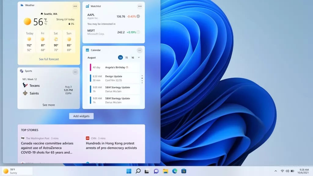 L’application Météo de Windows 11 utilise cinq fois plus de RAM que macOS.