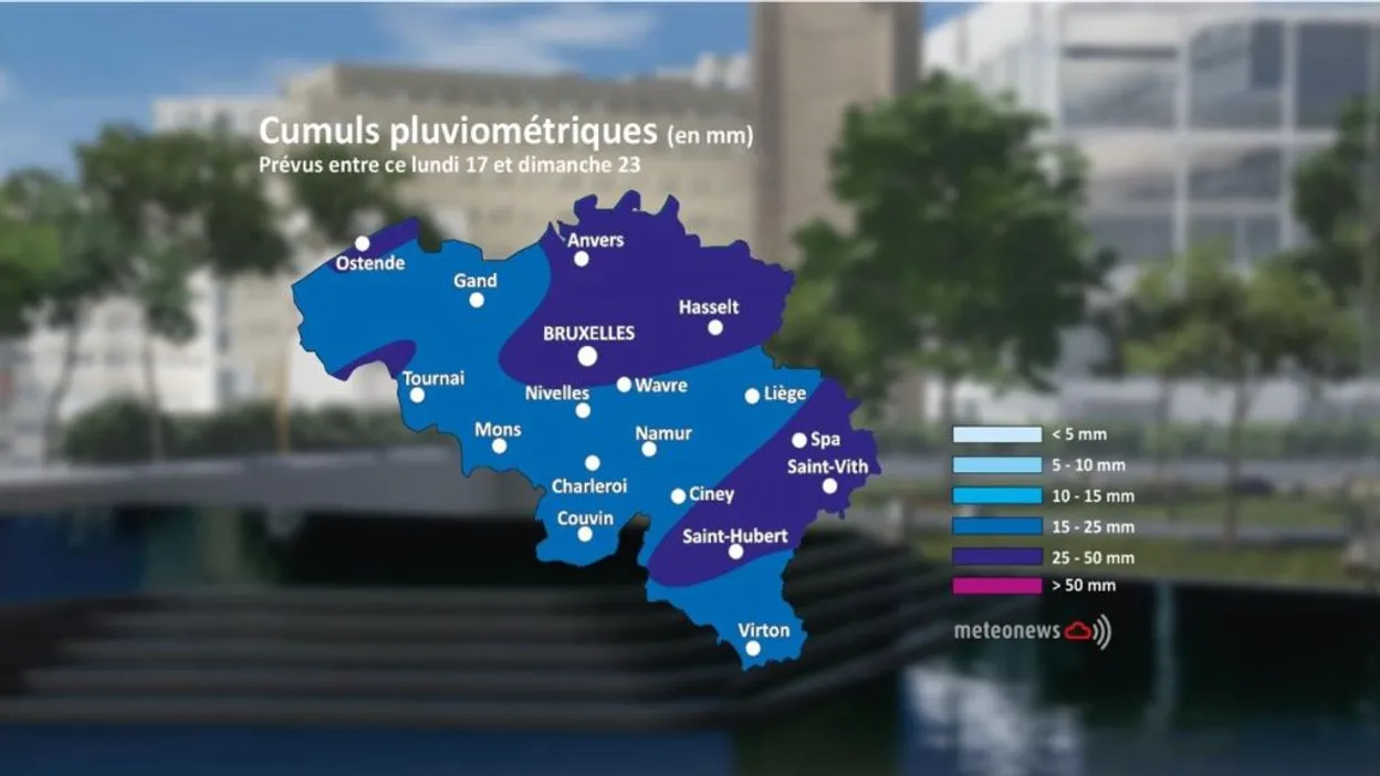 Météo Hautes-Fagnes : 25 à 30 mm de pluie prévus cette semaine