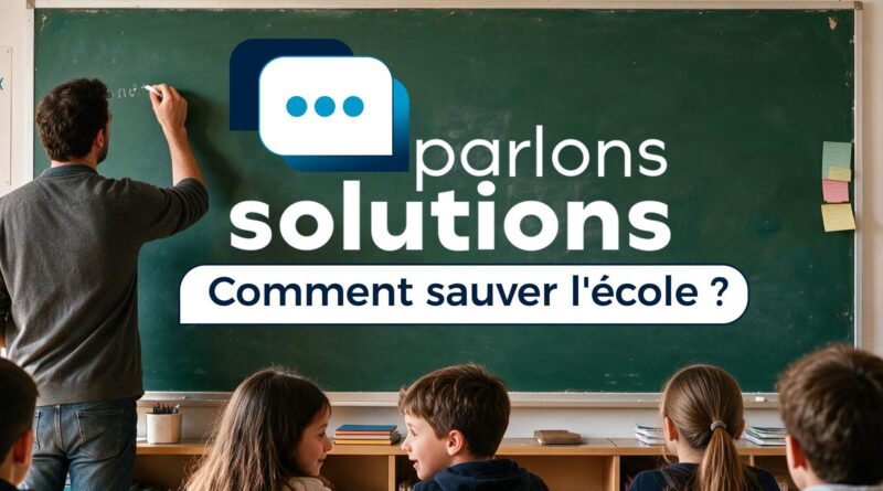 Parlons solutions : quelles options pour sauver l'école ?