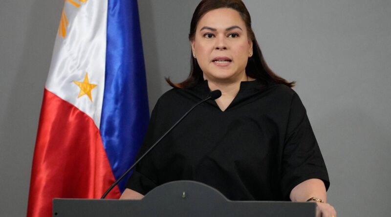 Philippines : Sara Duterte accusée de menaces de mort contre le président