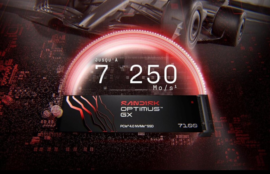 SanDisk Optimus GX 7100 1 To : promo sur le SSD gaming rapide et endurant