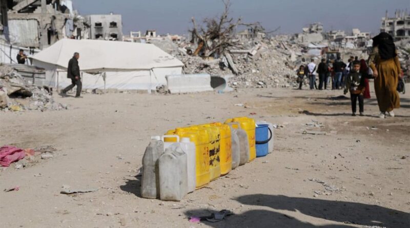Territoires occupés : déficit en eau supérieur à 70% dans la bande de Gaza