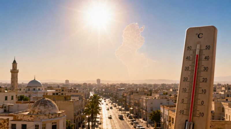 Tunisie : plusieurs gouvernorats attendent jusqu’à 45 °C fin août