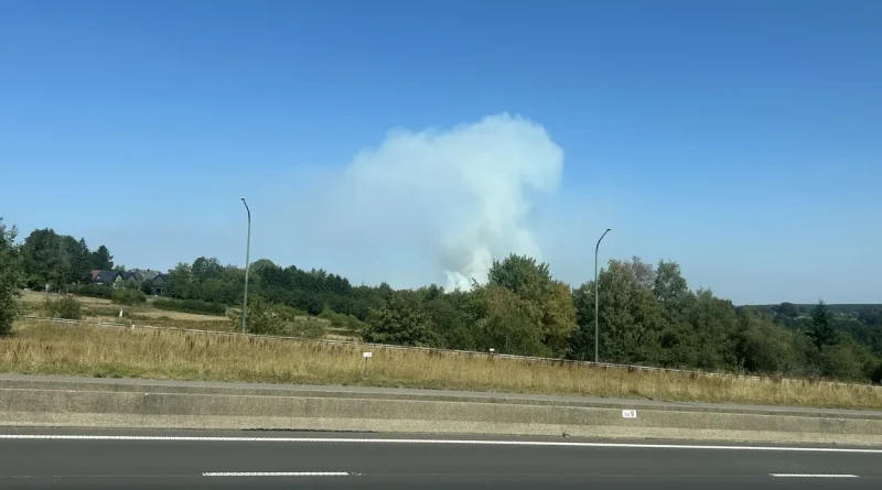 Un début d'incendie déclaré dans les Fagnes, près de la Baraque Michel.