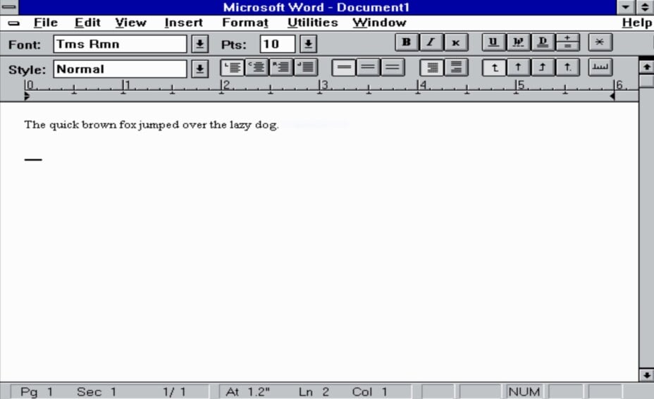 Un nostalgique adapte Microsoft Word 1.1a pour PC x64 en 2026