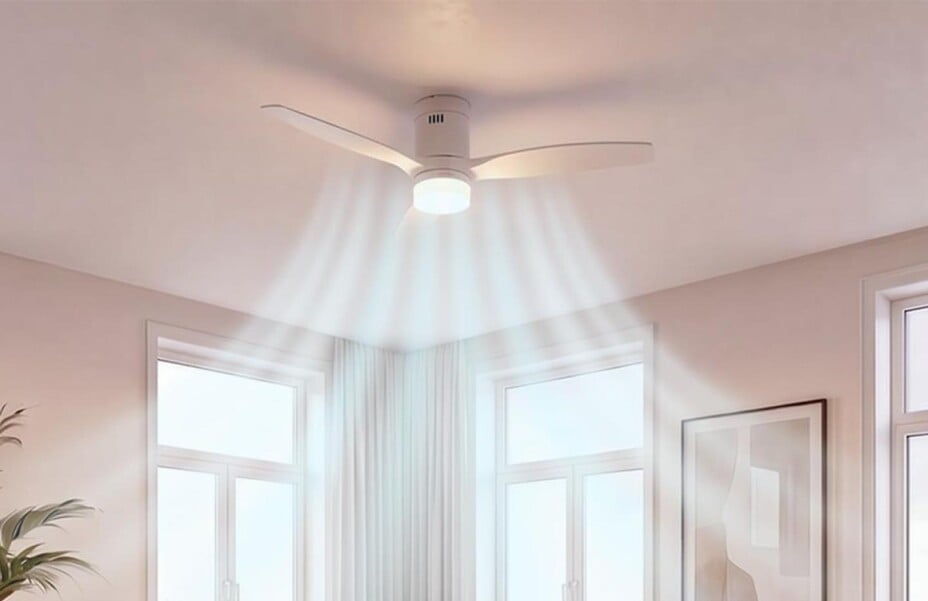 Un ventilateur de plafond bien équipé à moins de 70 euros