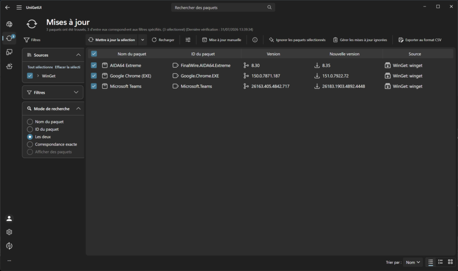 UniGetUI : l’application gratuite pour mettre à jour tous vos logiciels Windows simultanément