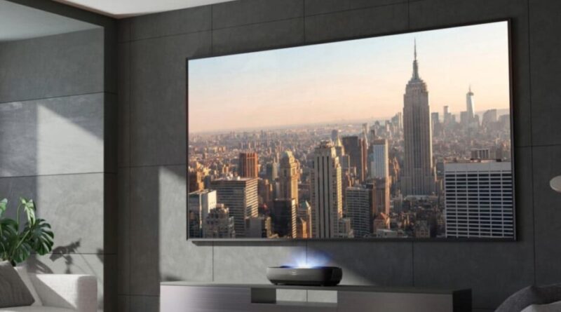 Vidéoprojecteur Laser 4K : 100″ en courte focale, écran inclus, -1 100 €