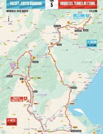 Vuelta 2026 : Détails du parcours et profil de la 5e étape