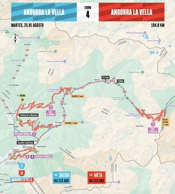 Vuelta 2026 : Détails sur la 4e étape du Tour d'Espagne