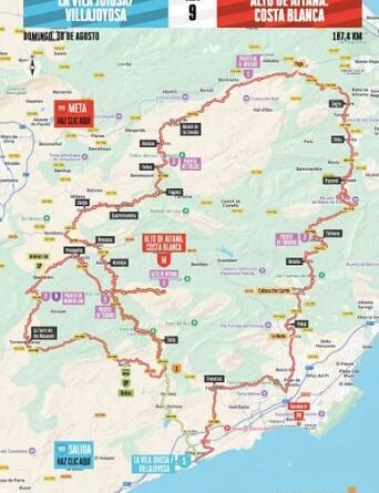 Vuelta 2026 : Détails sur la 9e étape du Tour d’Espagne