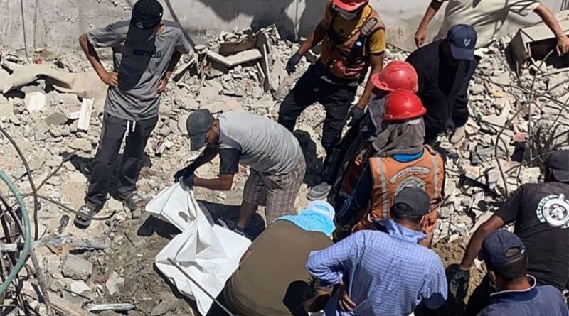 Agression génocidaire sioniste : 55 dépouilles retrouvées à Gaza