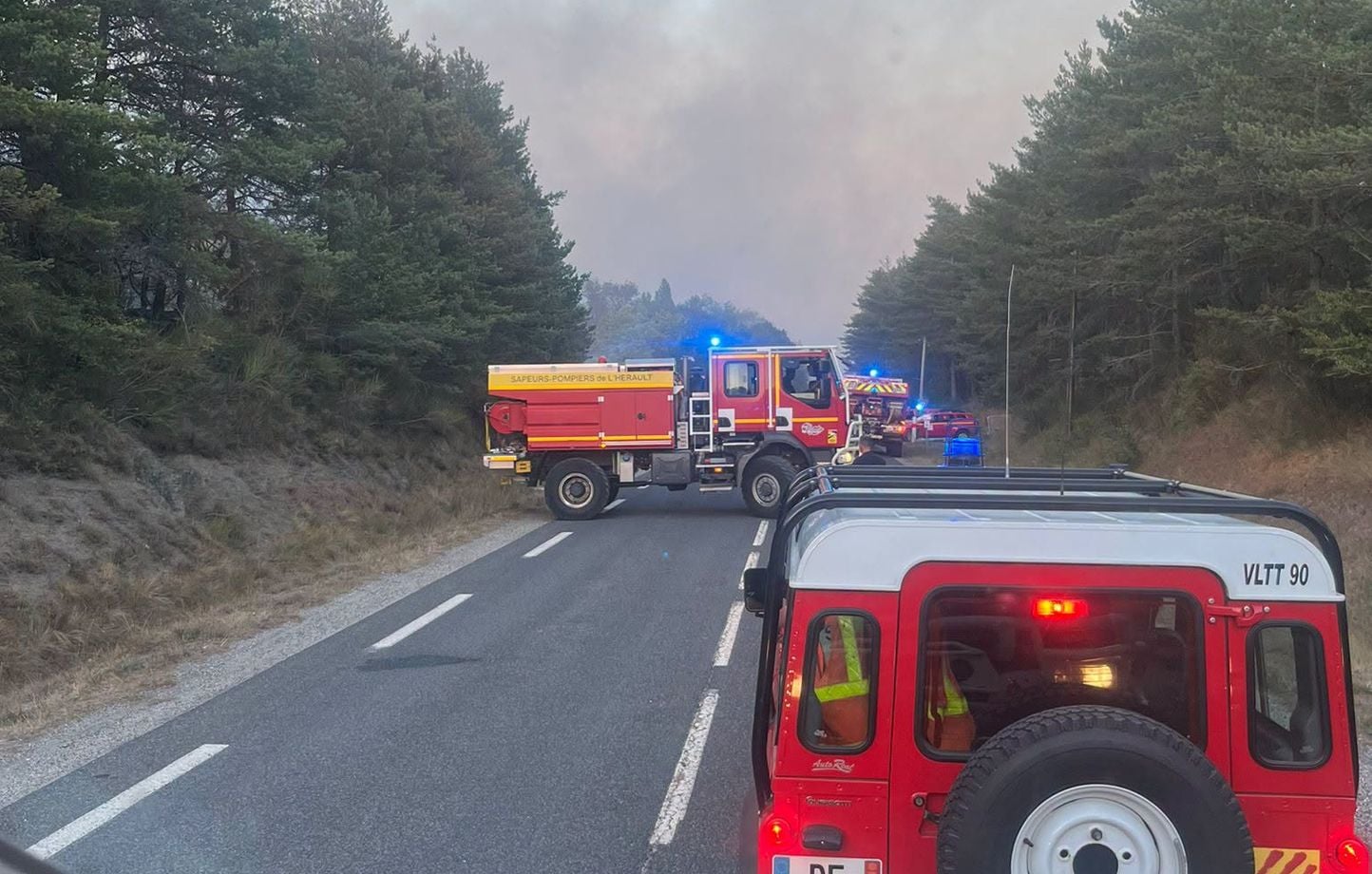 Aude : L'incendie de Puilaurens a ravagé 225 hectares, toujours pas fixé.