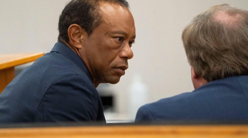 Floride : Tiger Woods plaide coupable de son accident de voiture en mars.