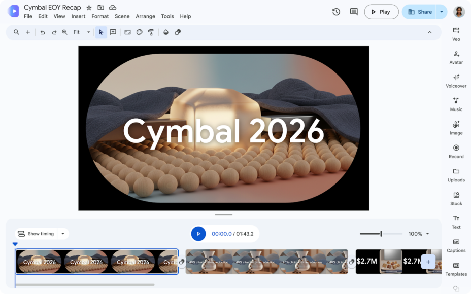 Google Vids transforme désormais des documents en vidéos.