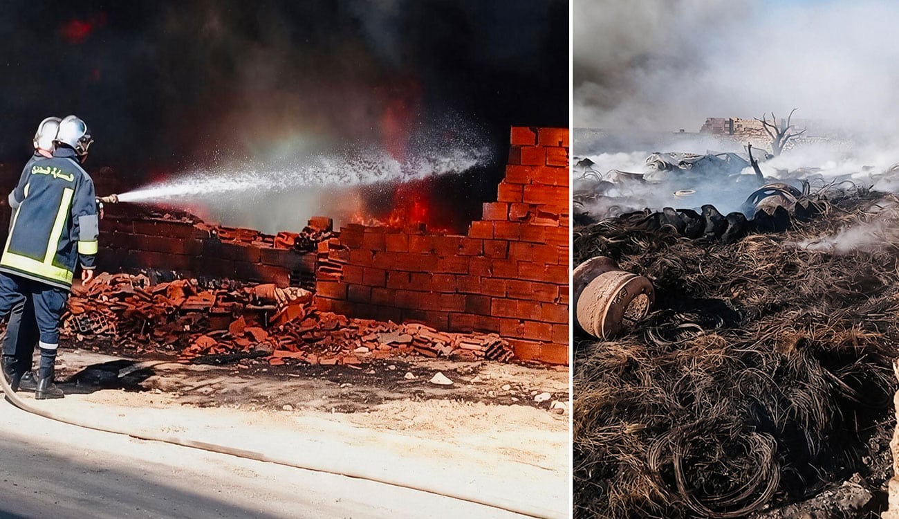 Incendie à Sfax : l'extinction compliquée par les pneus usagés