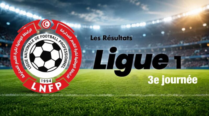 Ligue 1 : résultats et classement à l'issue de la 3e journée