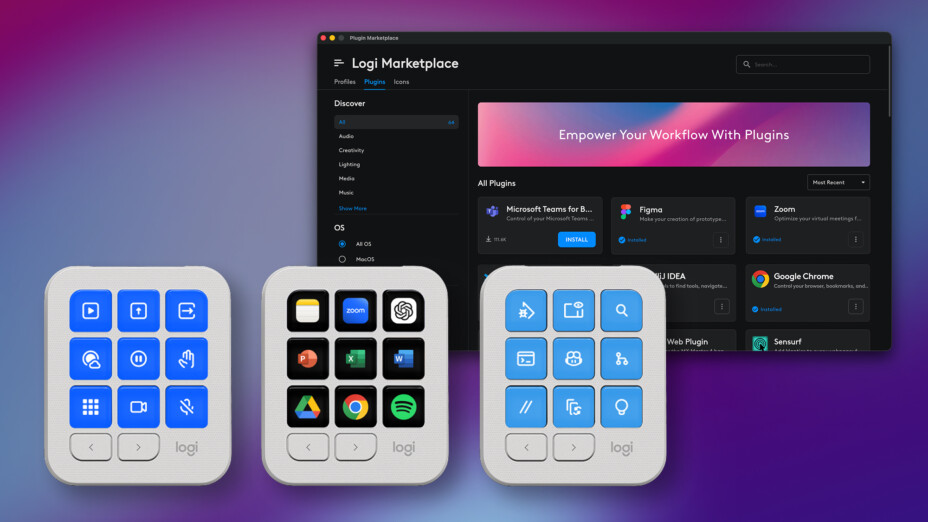 Logitech MX Keypad : 9 touches programmables rivalisent avec le Stream Deck