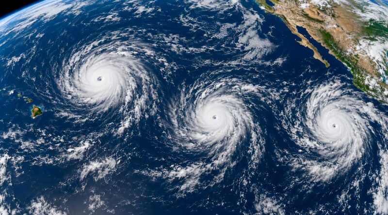 Pacifique : trois ouragans simultanés, un phénomène rare avec El Niño