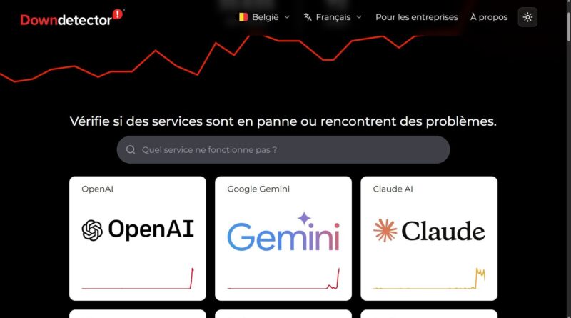 Panne affecte plusieurs services d’IA : ChatGPT, Grok, Claude, Gemini