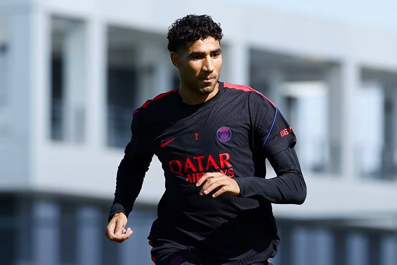 PSG : Achraf Hakimi reprend l’entraînement individuel avant le choc face à l’OM