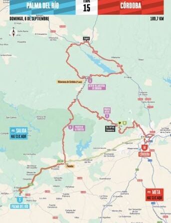 Vuelta 2026 : Parcours et profil de la 15e étape du Tour d’Espagne