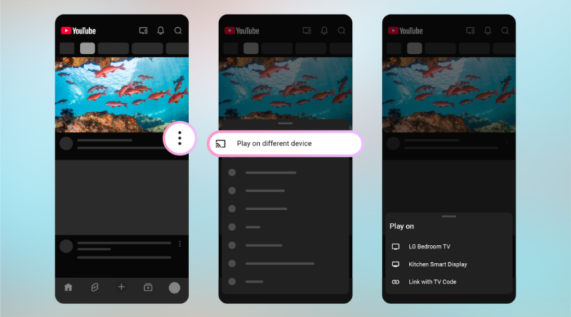 YouTube facilite la diffusion des vidéos du smartphone à la TV